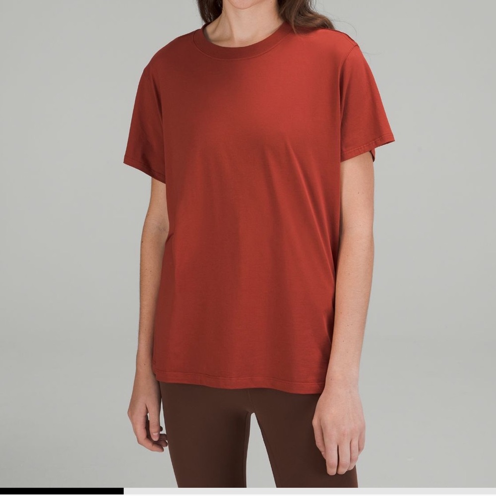 Lululemon All Yours Short Sleeve T-Shirt Orange 6